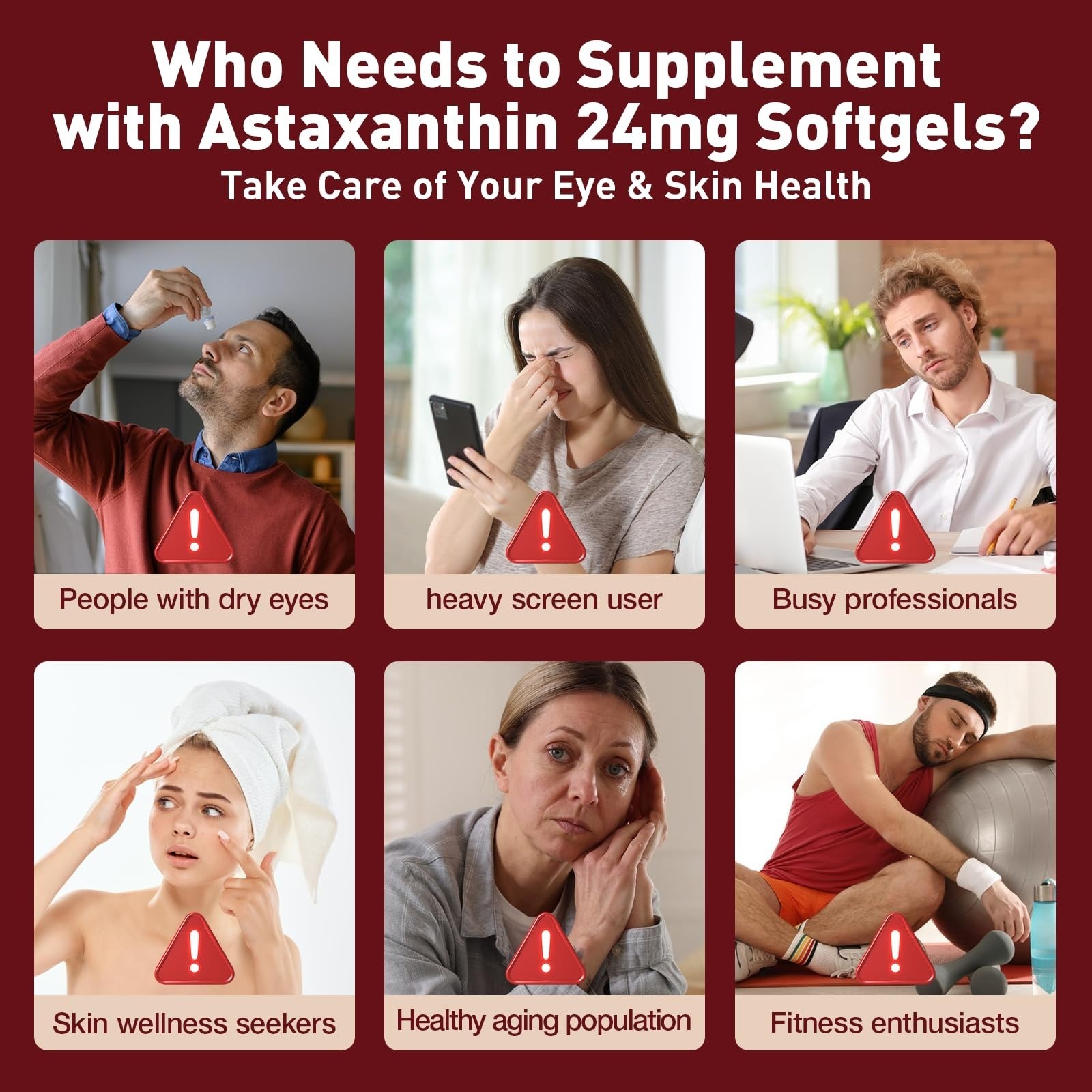 Femmetra 10-IN-1 Astaxanthin 24mg Softgels for Eye & Skin Health