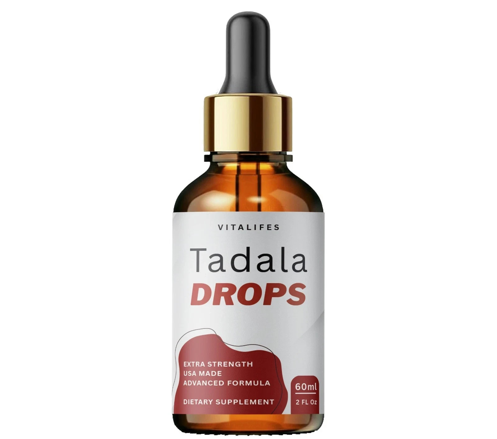 Tadala Male Support Drops Advanced Vitamin Tadala Strength Supplement (30 Serv)