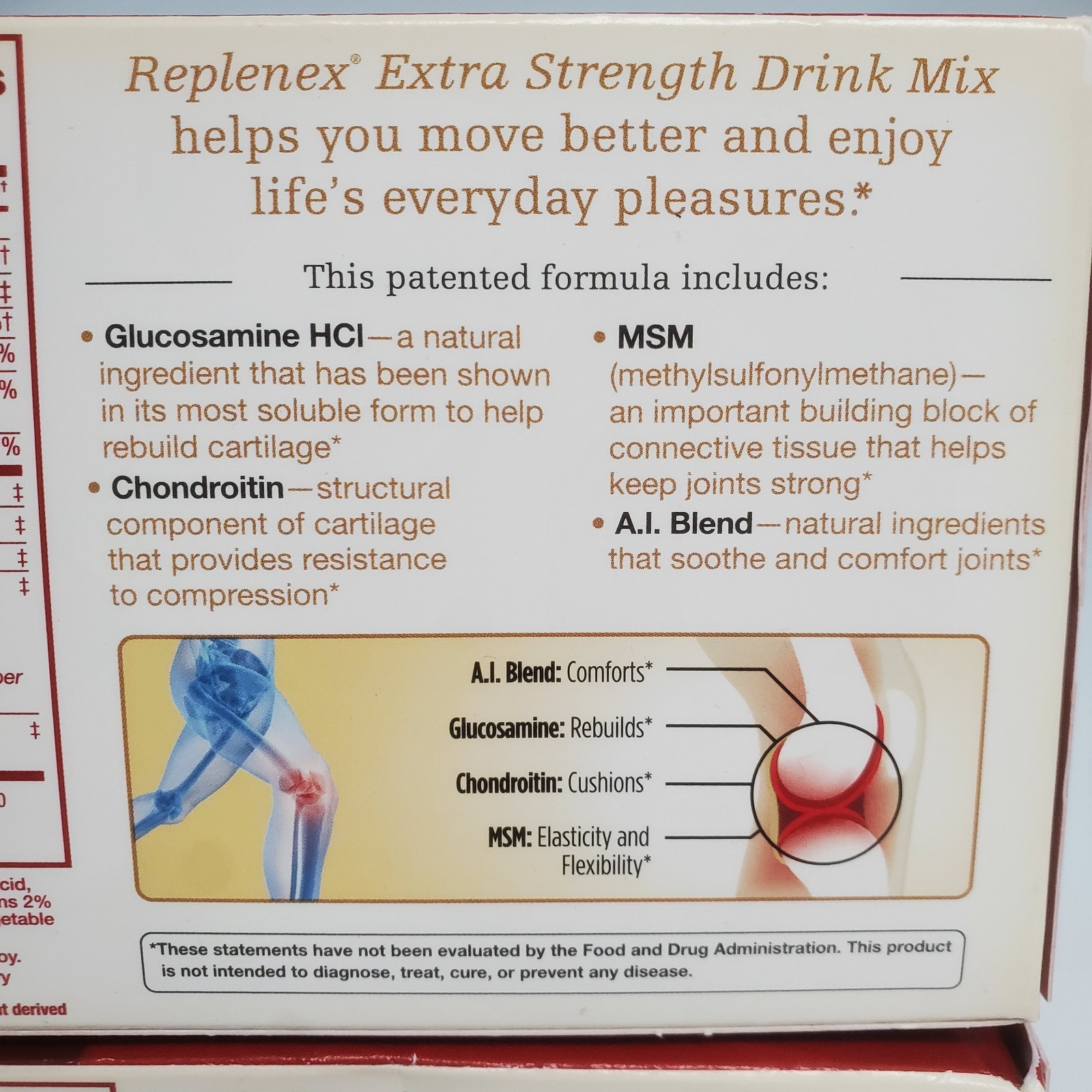 Melaleuca Replenex Drink Mix Extra Strength Joint Health Pink Lemonade 2 x 20pk