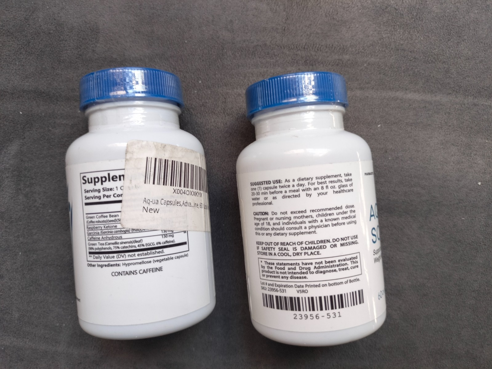 pair of Pharmagetics Aqua Sculpt 60 Caps Supports Healthy Weight Management 5.27