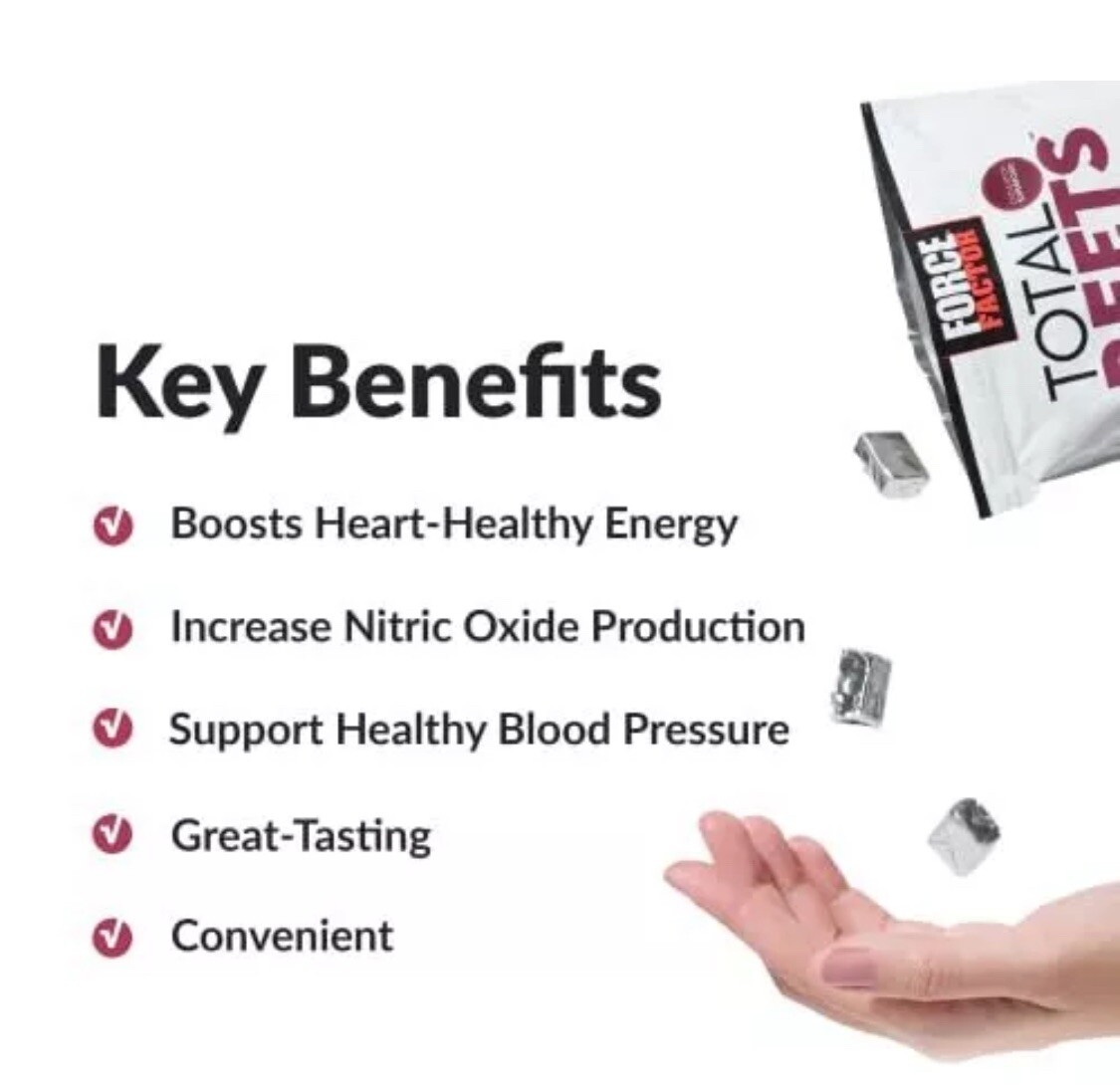 Total Beets Blood Pressure Support Supplement, Beets Supplements with Beet