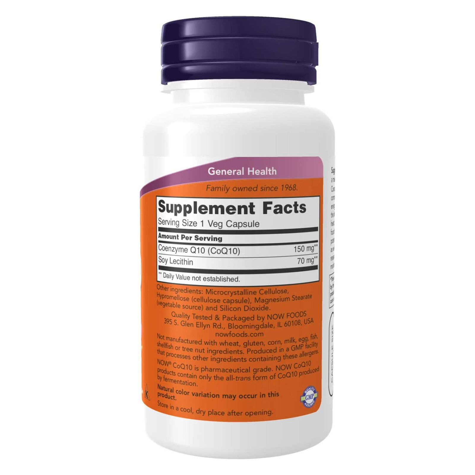 NOW FOODS CoQ10 150 mg 100 Veg Capsules