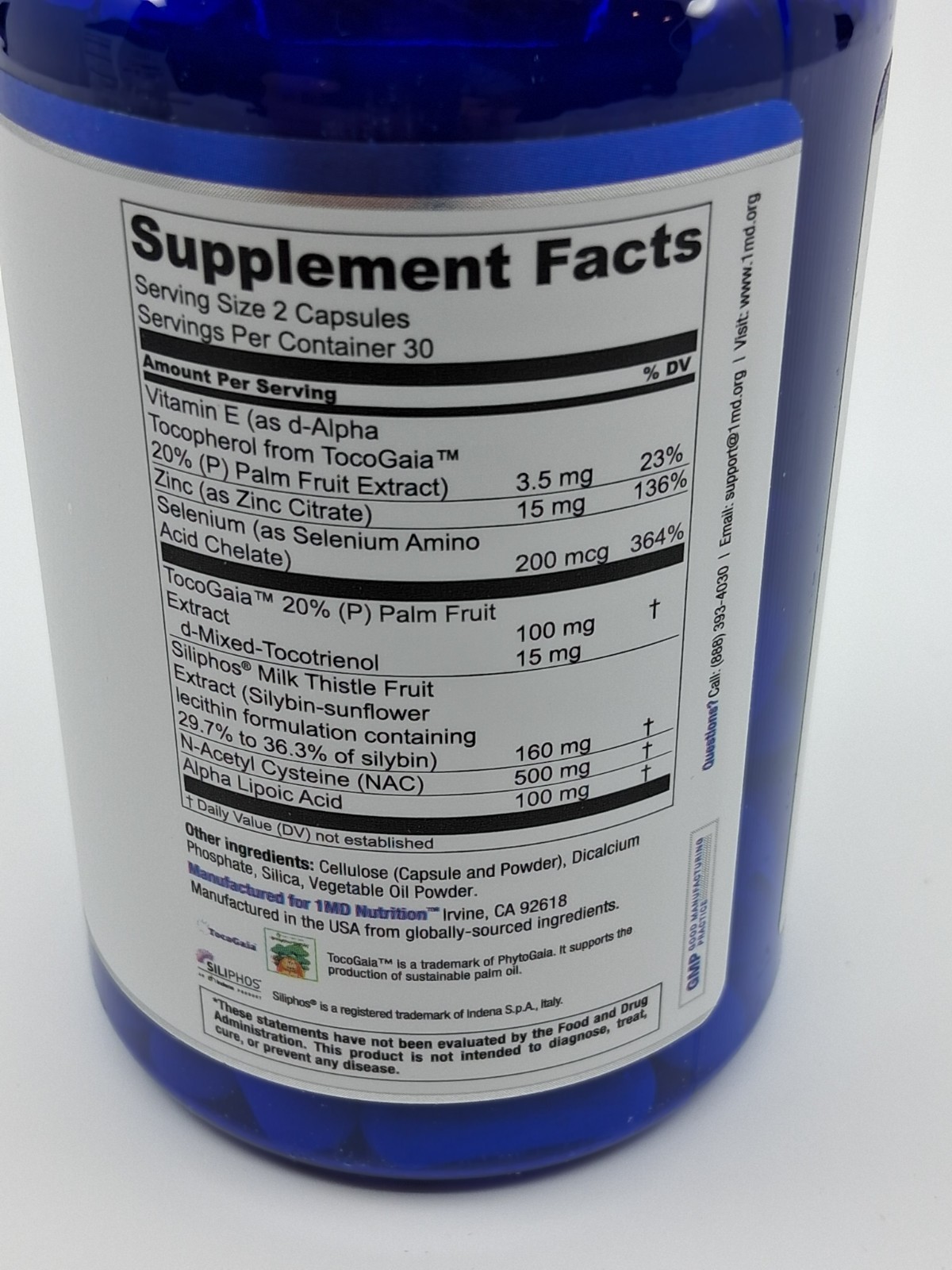 1MD LiverMD Liver Health Formula – 60 capsules NEW in Box Exp: 10/2026
