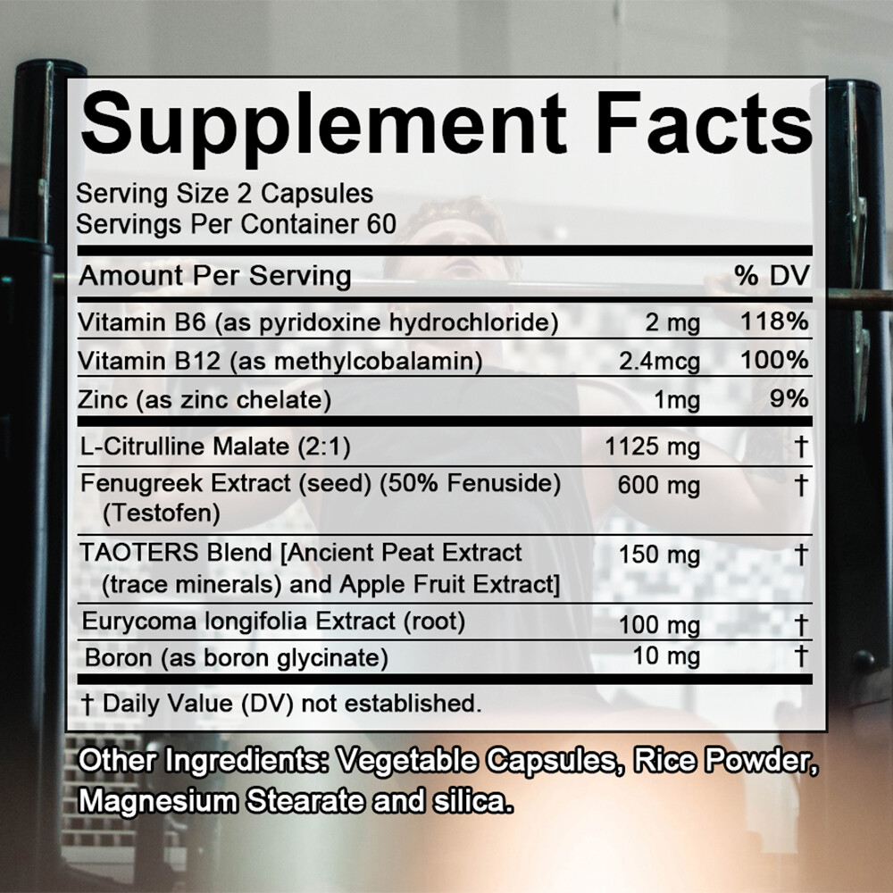 TOTAL-T – Testosteron Booster for Men, Improve Muscle Strength-FOR MEN WOMEN