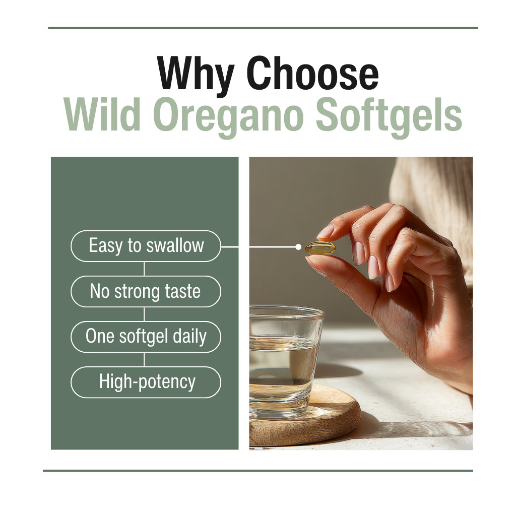 Aromavita Wild Oregano Oil Softgels 10000mg– Immune & Digestive Support