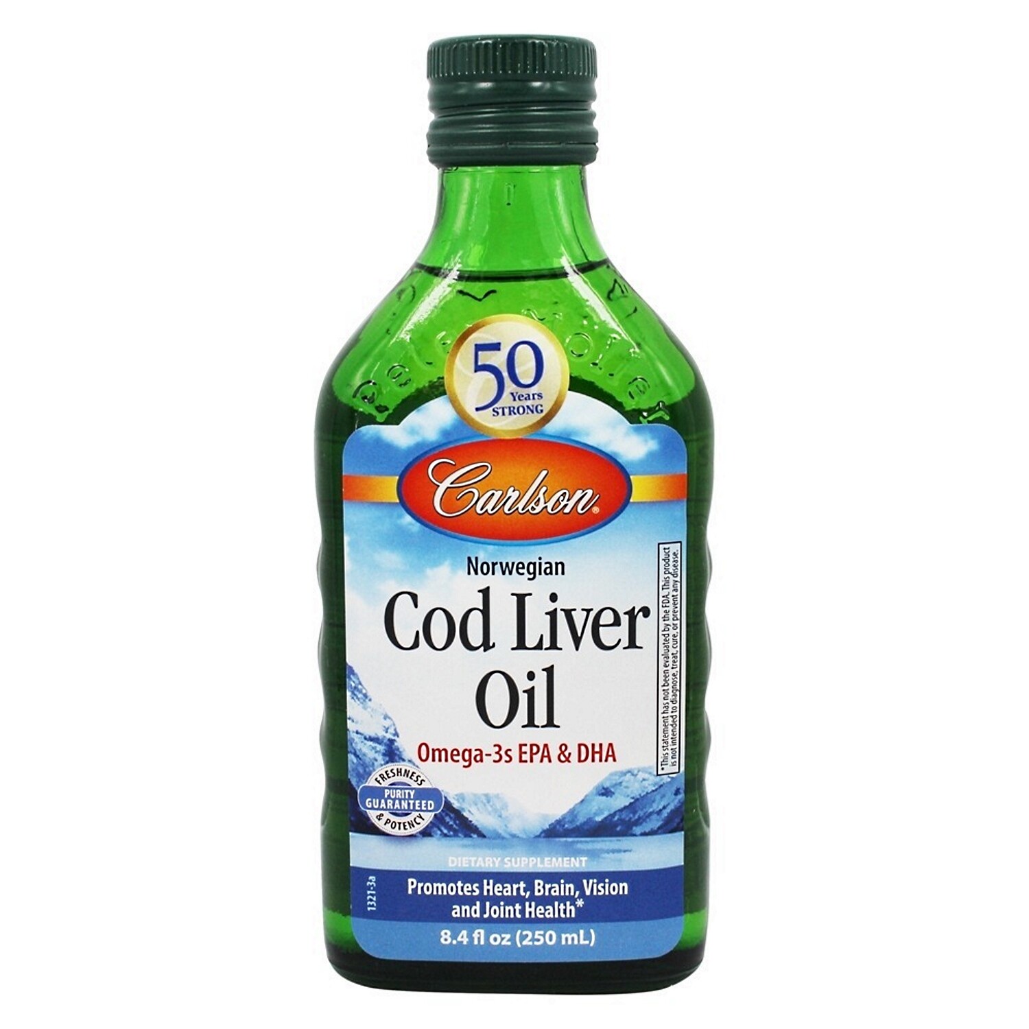 Carlson Labs Cod Liver Oil, Lemon Flavor, 8.4 Ounces