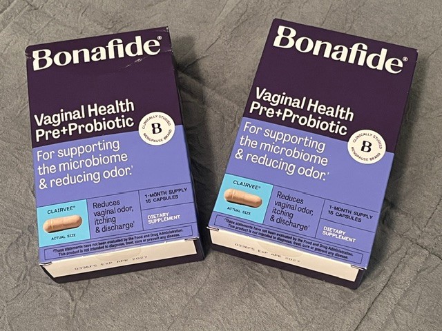 NEW 2 Boxes Bonafide Clairvee Vaginal Health Pre+Probiotic, Plus 5