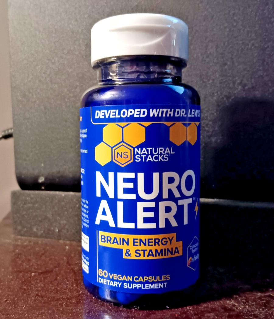 Neuro Alert by Natural Stacks – Brain Energy & Stamina – 60 Capsules
