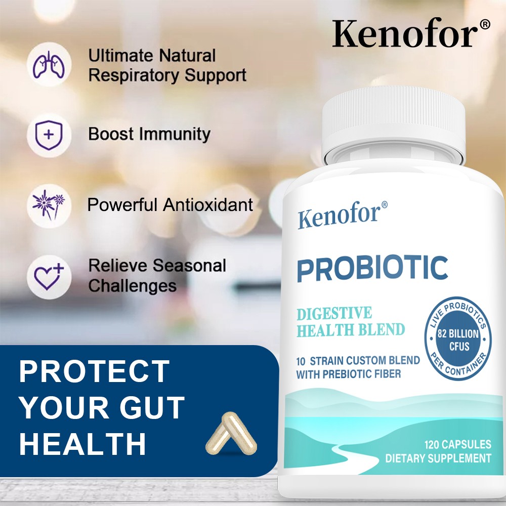 Probiotic 10 Strain Custom Blend Improve Bloating Constipation 30/60/120Capsules
