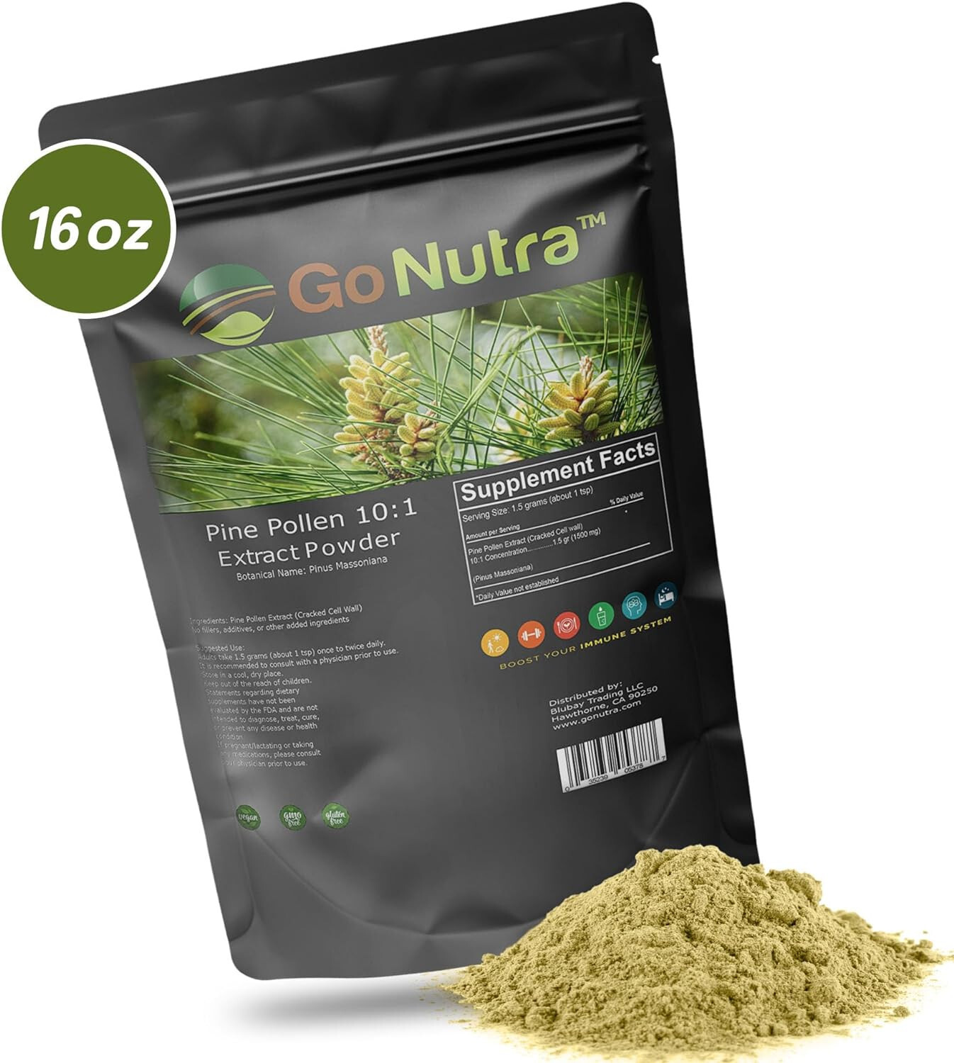 Pine Pollen Powder Non Gmo 1lb