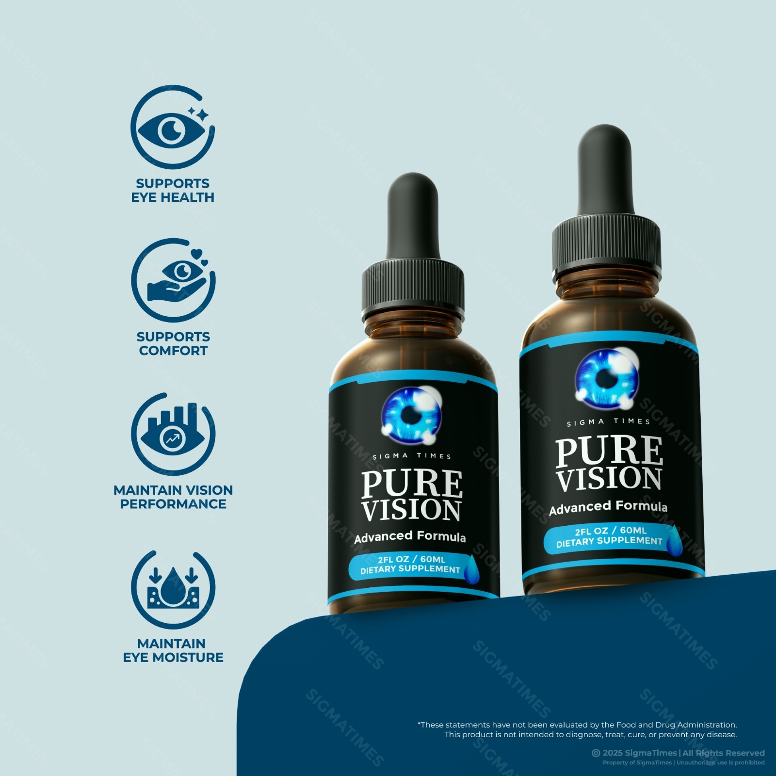 Pure Vision Drops – Oral Drops for Eye Health & Vision Support (30 servs.)