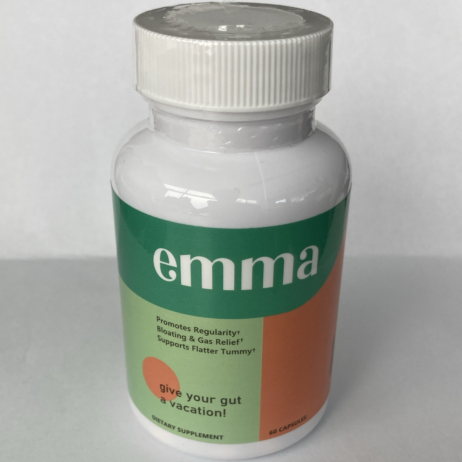 emma Gas Relief Dietary Supplement Capsules 60 Count, Unisex Adult