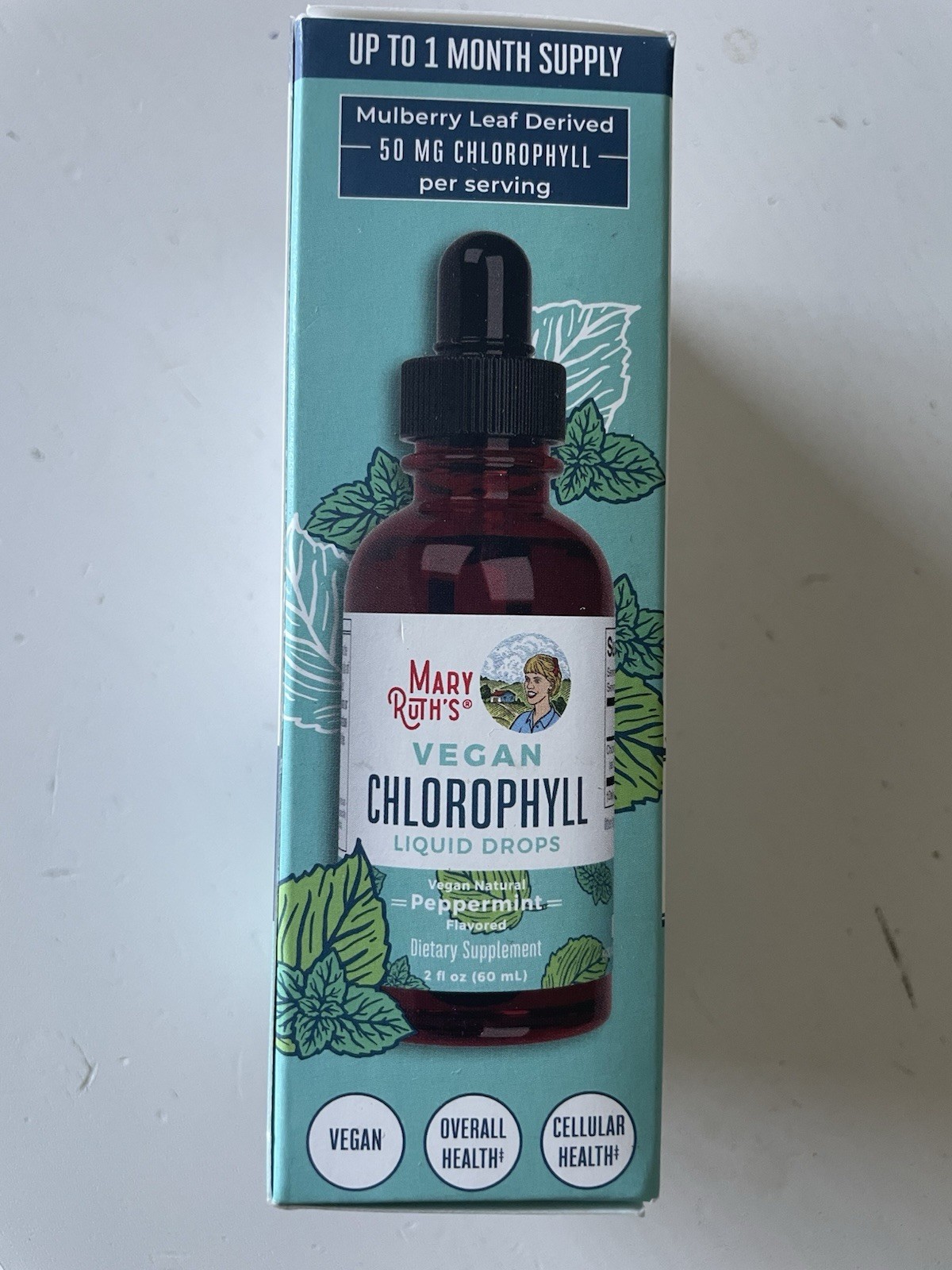 MaryRuth’s Vegan Chlorophyll Liquid Drops Peppermint 2 fl oz (60 mL)