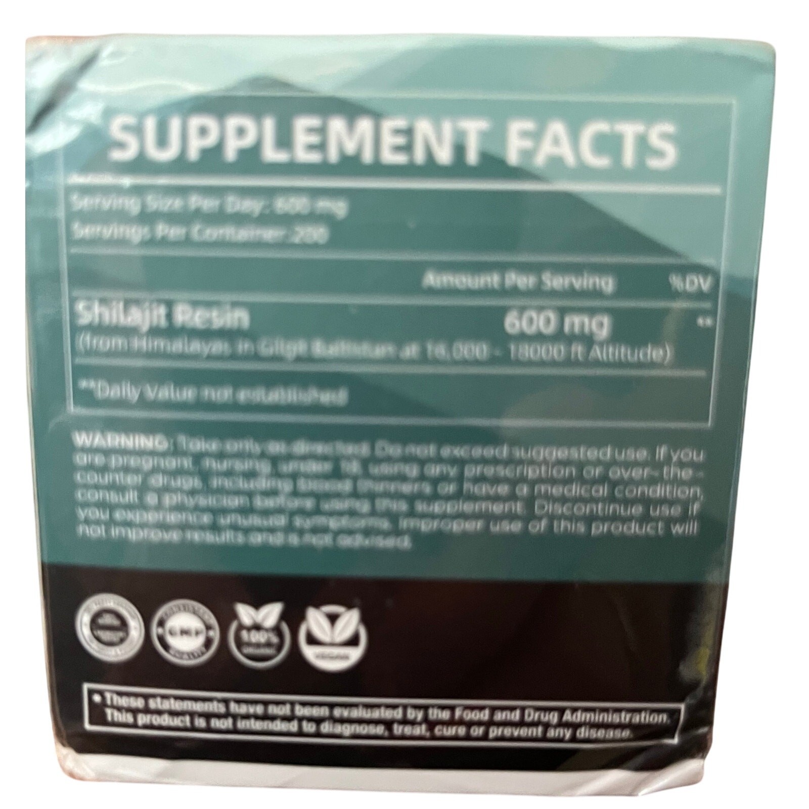 Shilajit Resin+ Gold Grade, 600 mg, 15 trace minerals Pure form,