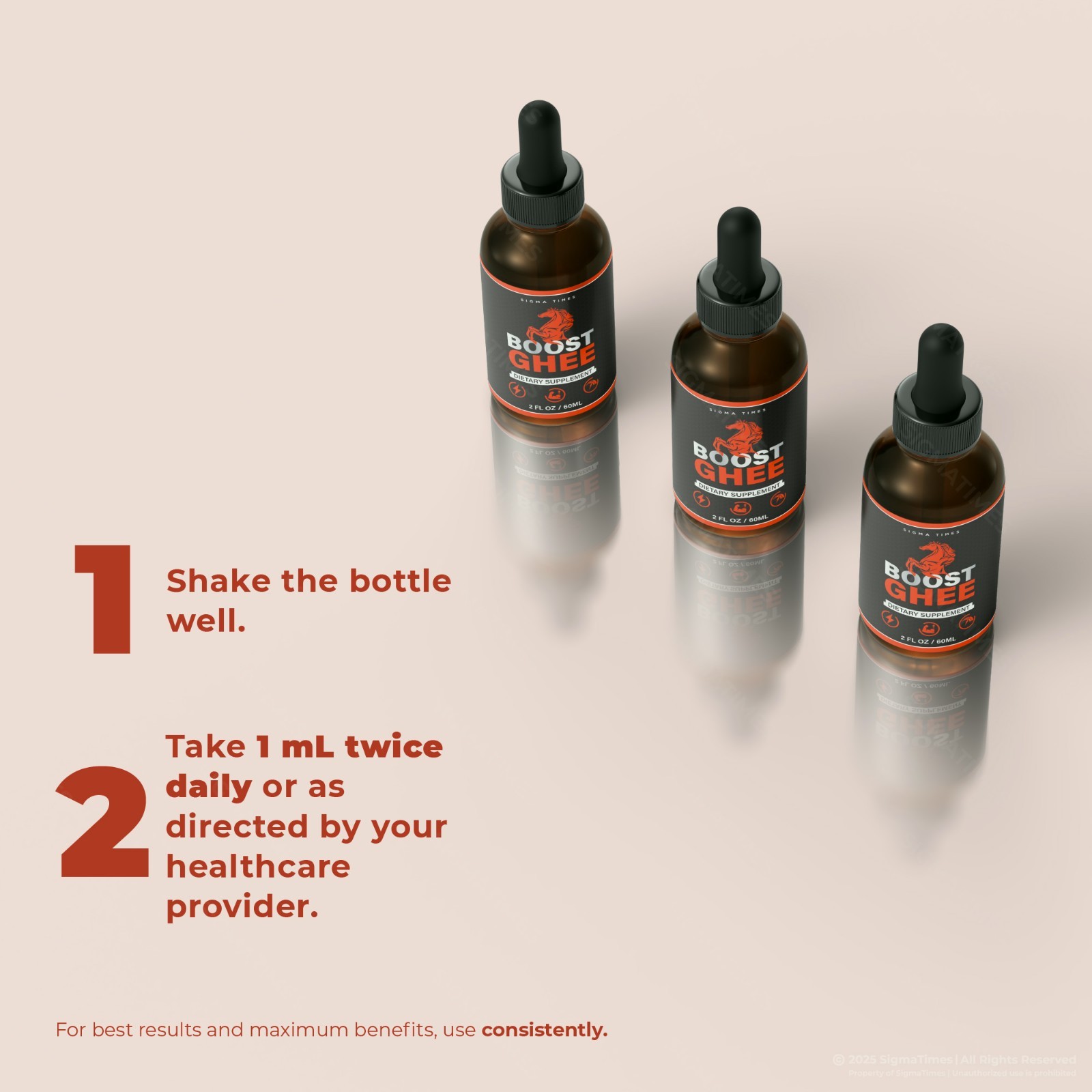 Boost Ghee Drops, Boost Ghee for Men to Boost Performance & Stamina (30servs.)
