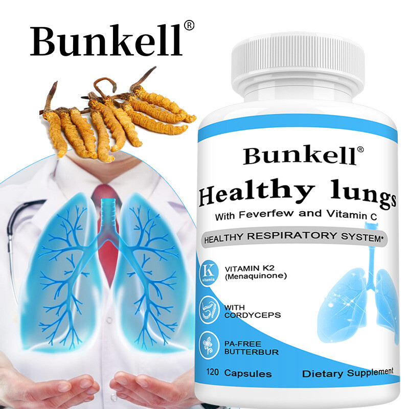 Cleanse Detox Support Clear Lungs Supplement 120 Caps Balance Respiratory Health