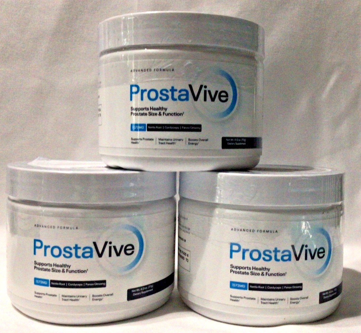 Lot of 3 ProstaVive Healthy Prostate Size Function 30 Servings Each Exp 10/2027