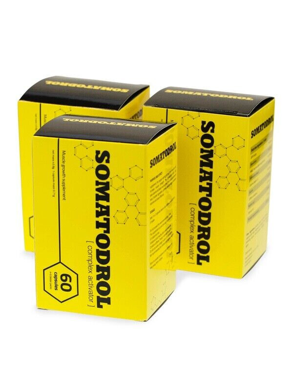 SOMATODROL – 60-180 Capsules -Natural Testo-Booster Muscle Regeneration Strength