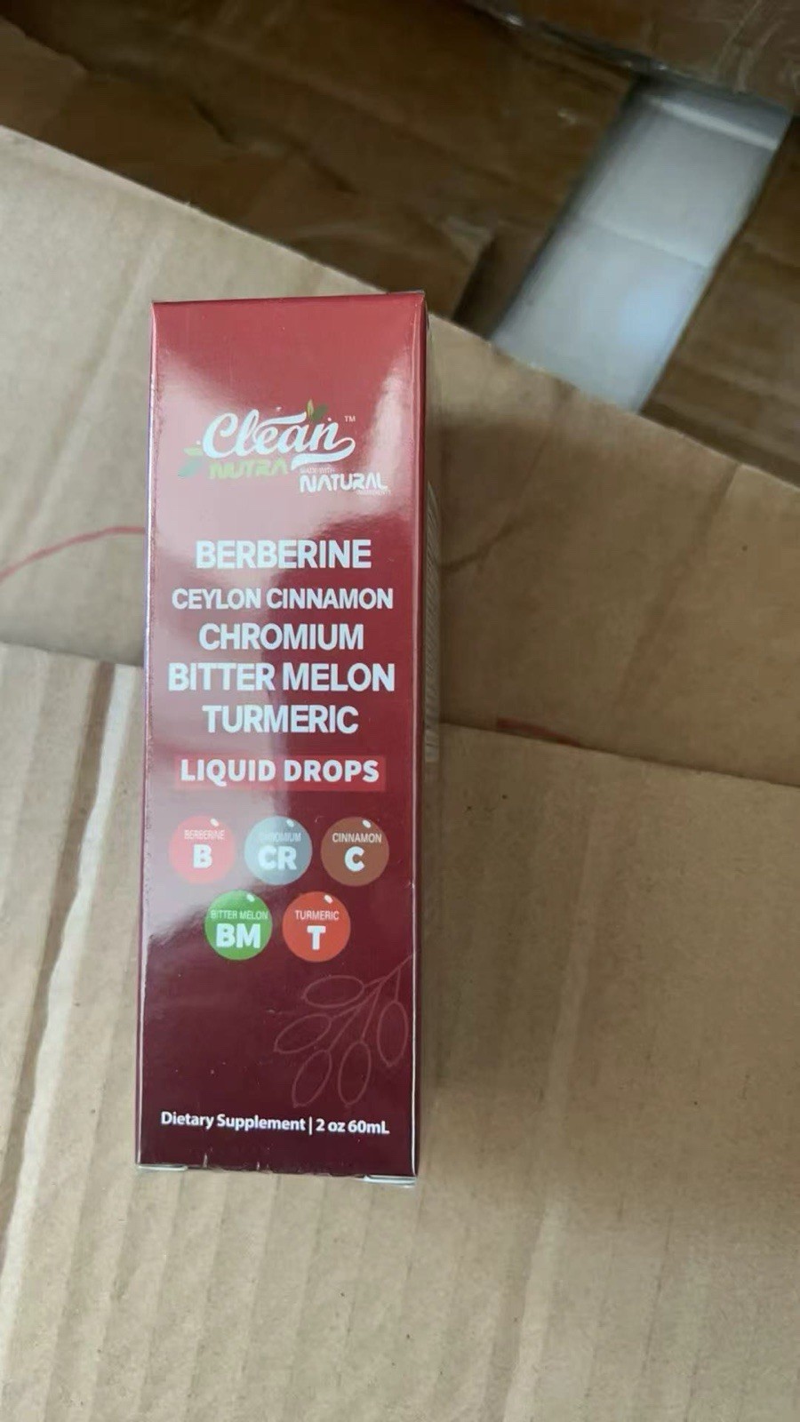 Clean Nutra Berberine Cinnamon Chromium Bitter Melon Drops 2 oz