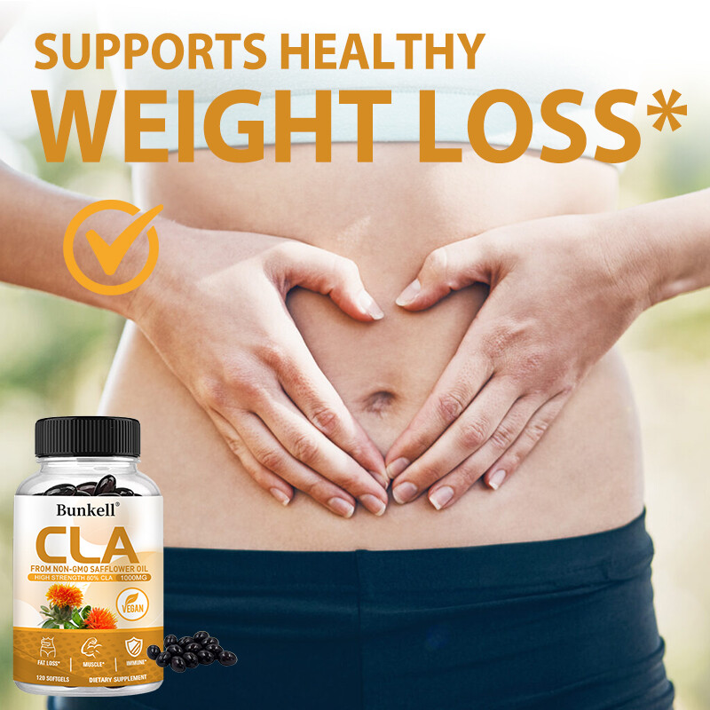 CLA 1000mg Max Potency CLA Safflower Oil Weight Supplement Immune Muscle Support