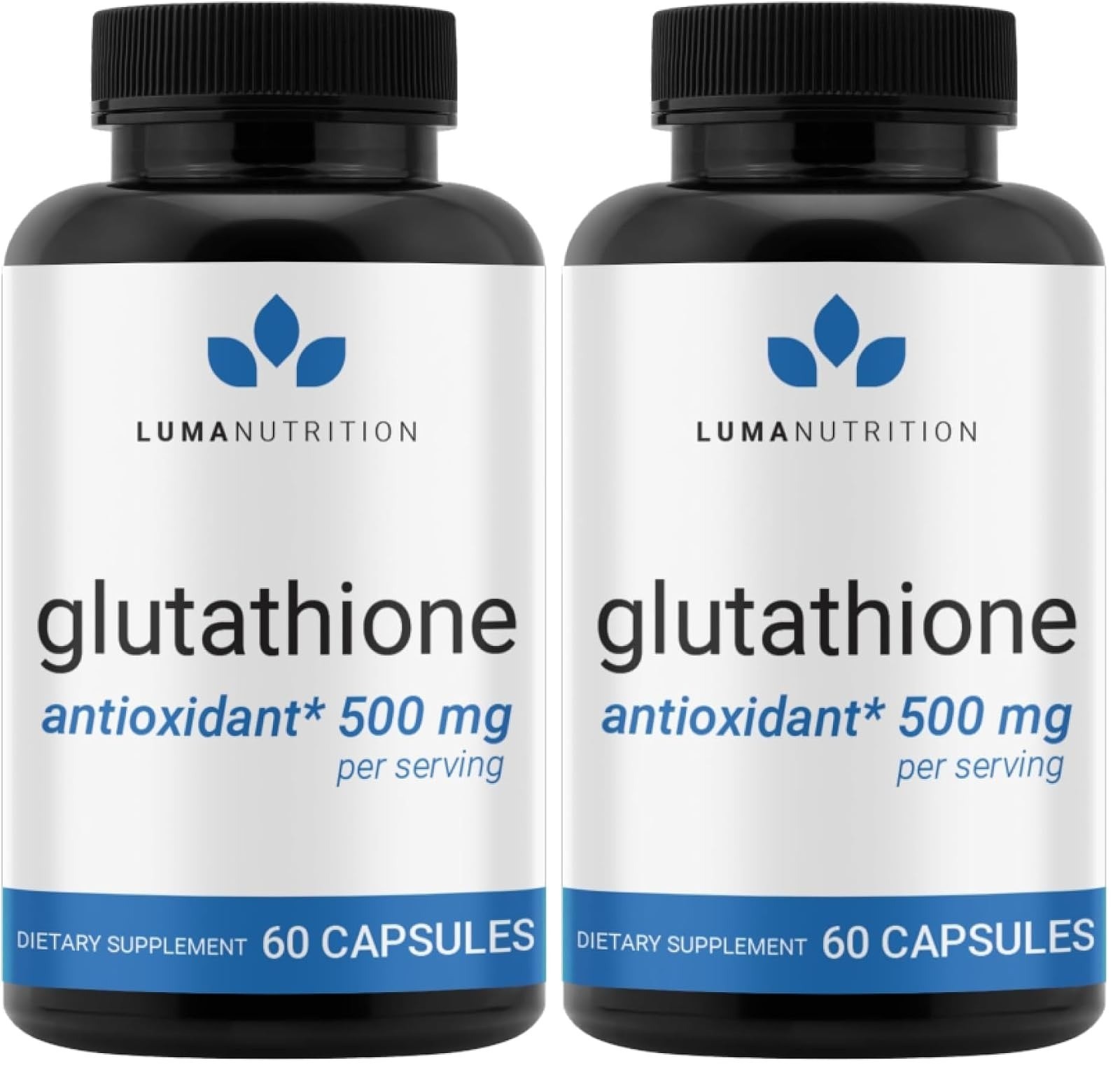 Luma Nutrition Glutathione Supplement 500mg – Antioxidant Support – 60 Capsules