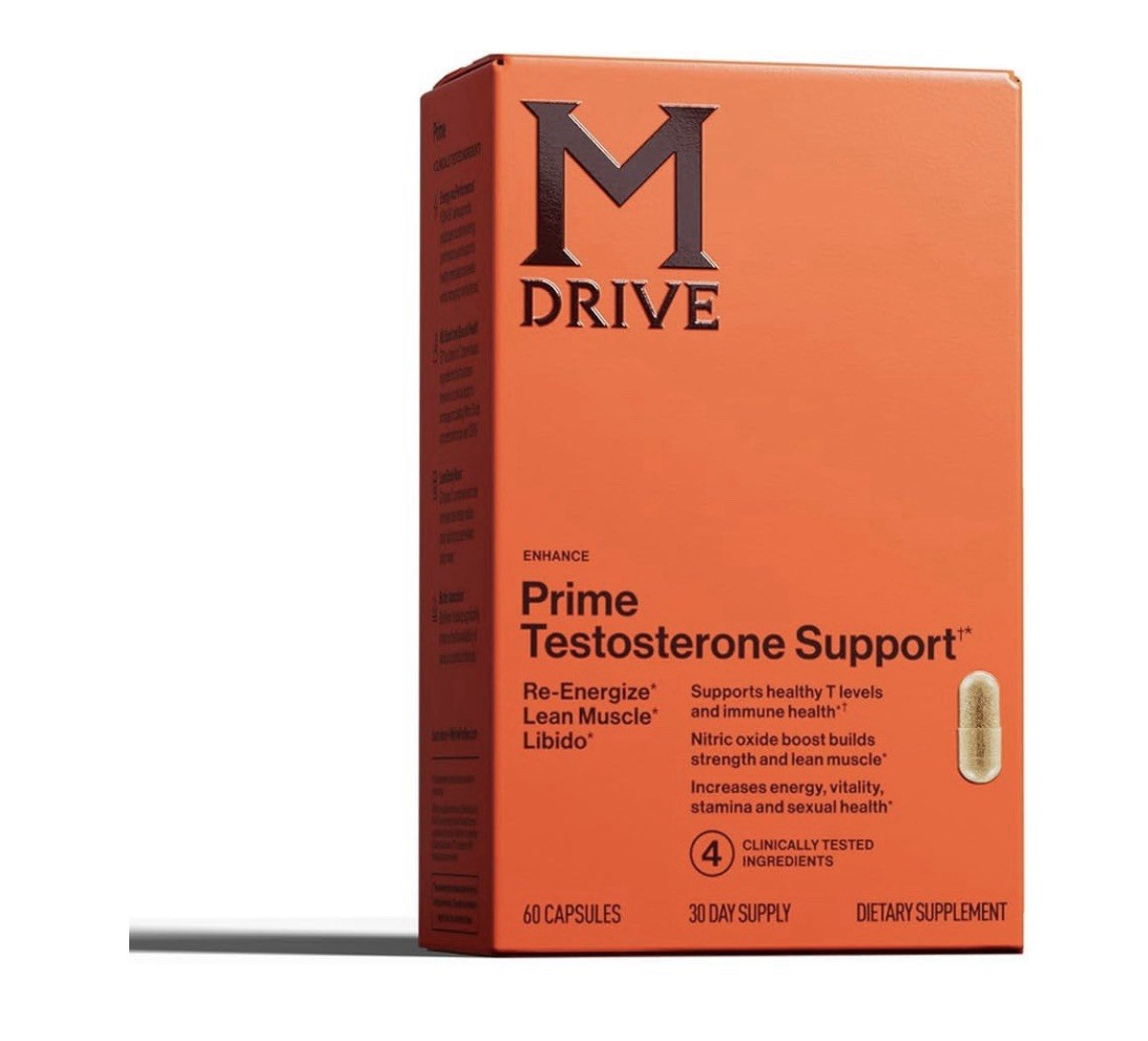 M Drive T Support Supplement For Men Max Energy Lean Muscle Gain 60 Capsules