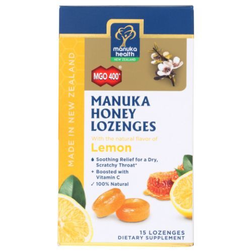 Honey & Lemon Lozenges 15 Count By Manuka Health