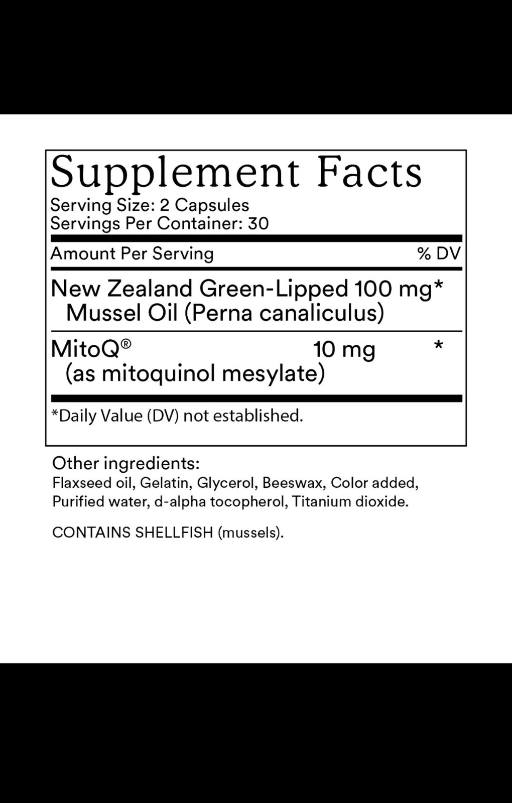 [MitoQ] Joint Support with Green Lipped Mussel Oil 60 Softgel Capsules