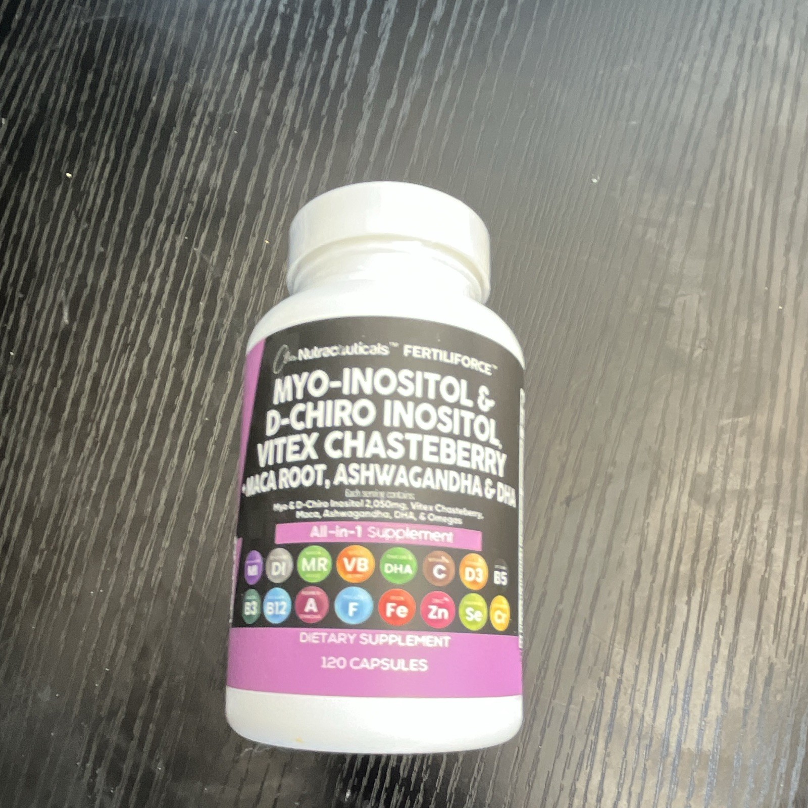 Clean Nutraceuticals FertiliForce Myo-Inositol D-Chiro Vitex 120ct Exp 06/2026