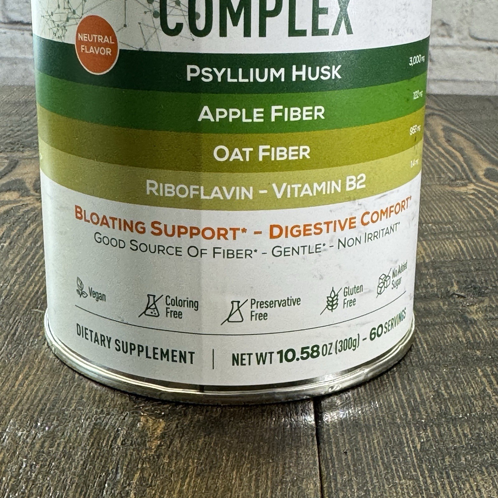 Granions Digestive Fiber Complex Powder – Psyllium Apple Oat – Unflavored 60 ser
