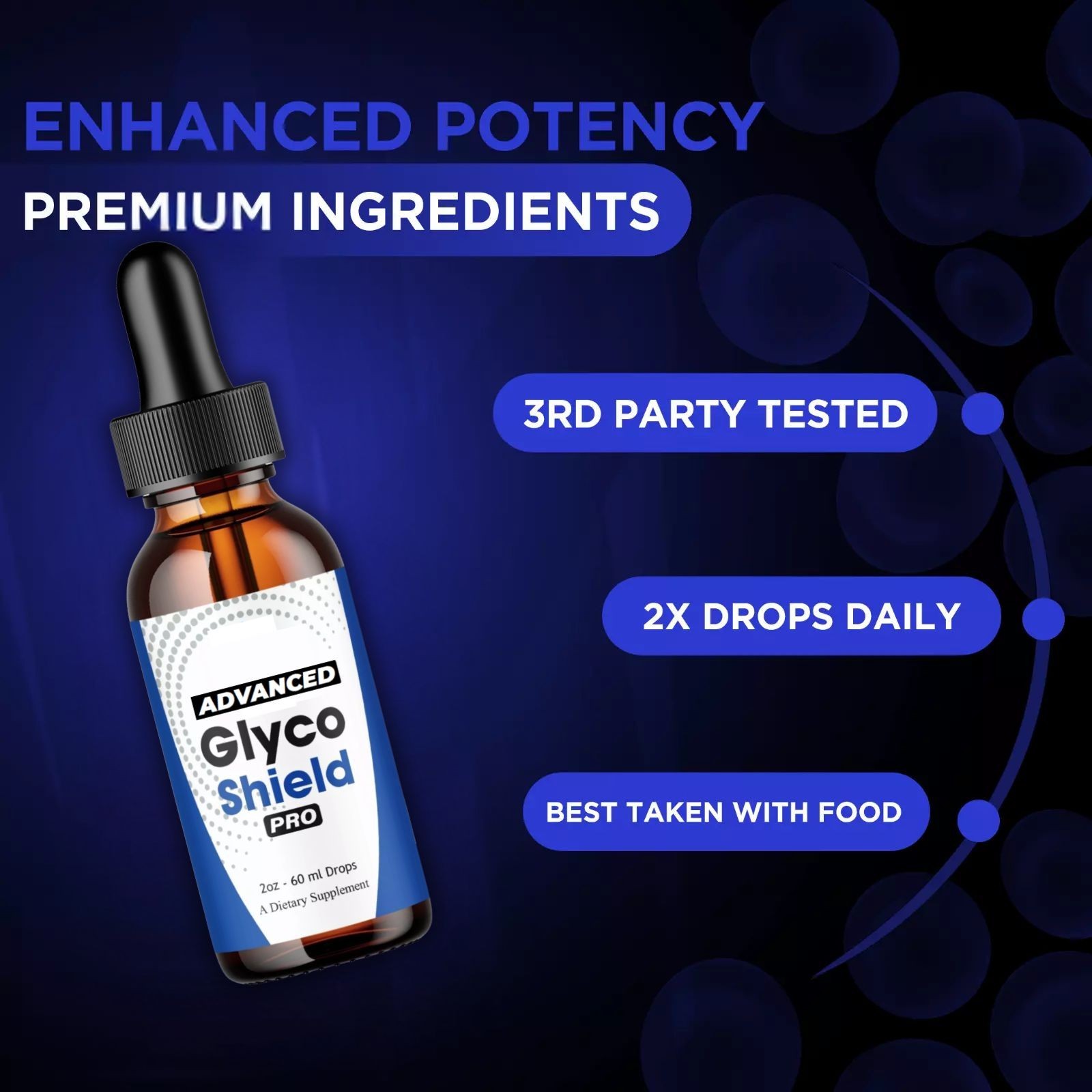 Glyco Shield Blood Support Drops innovative Vitamin Supplement 2ML 5 Pack US