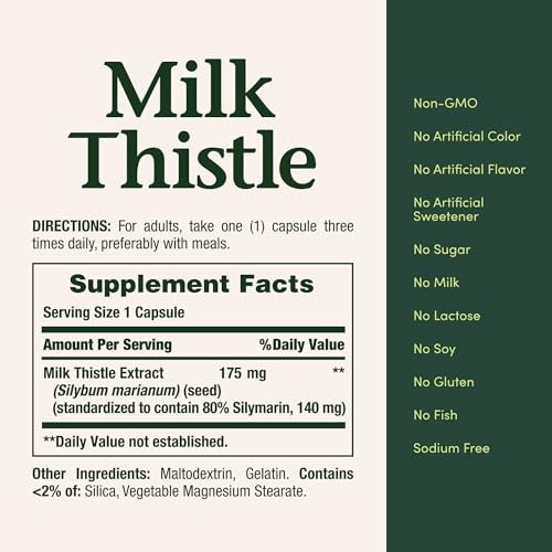 Nature’s Bounty Milk Thistle 175mg Liver Health 100 Softgels