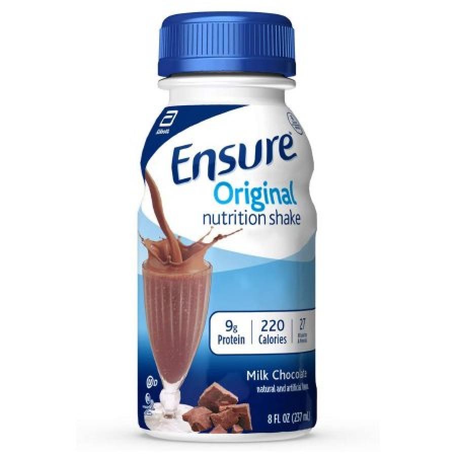 Ensure Original Nutrition Shake Milk Chocolate 8 oz Bottle Ready to Use 6 Count
