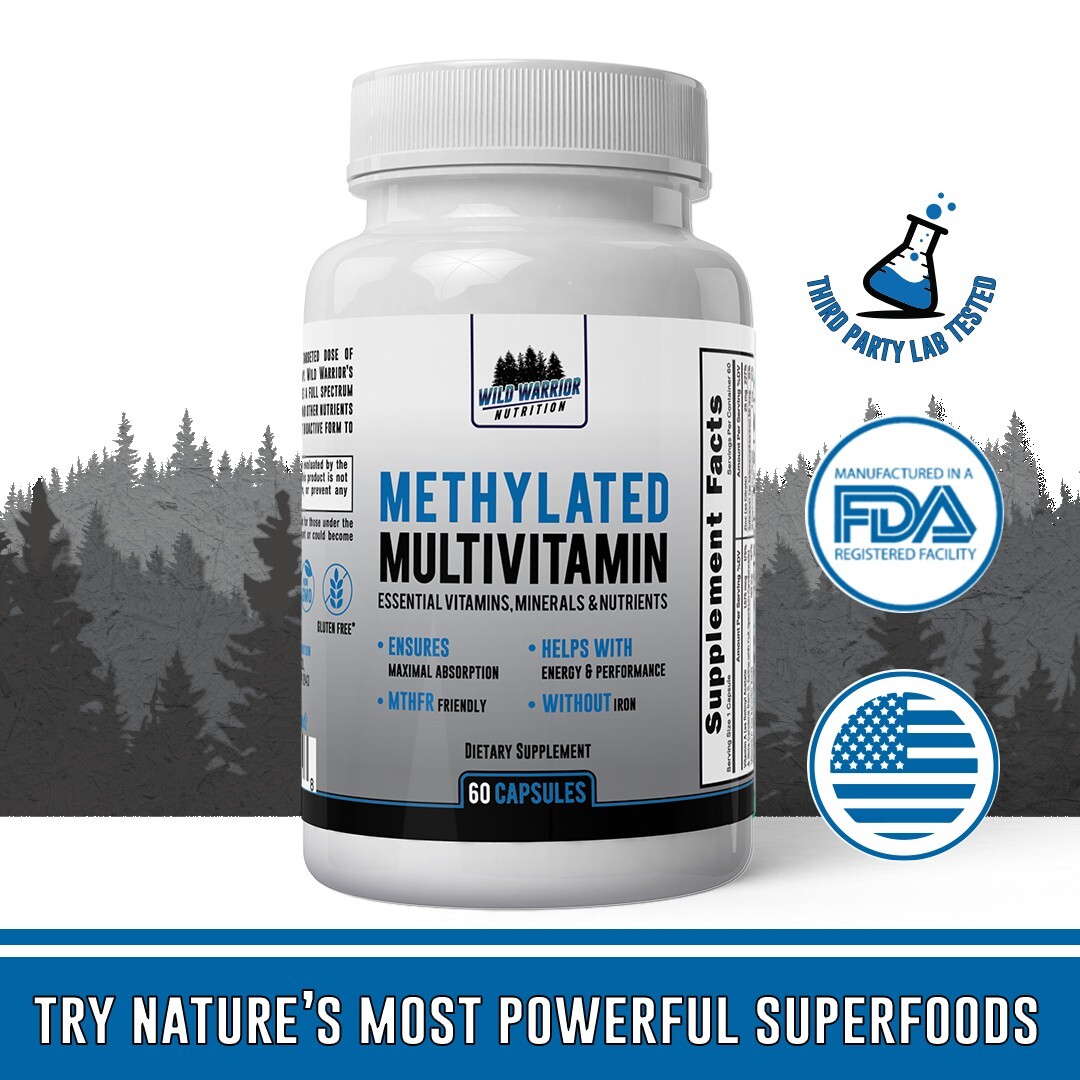 Methylated Multivitamin – Without Iron | Methylfolate | Methylcobalamin