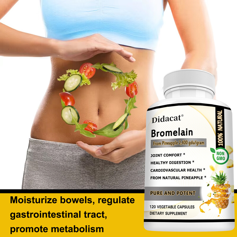 Bromelain 500mg – Natural Immune Support Supplement, Promote Digestive Health