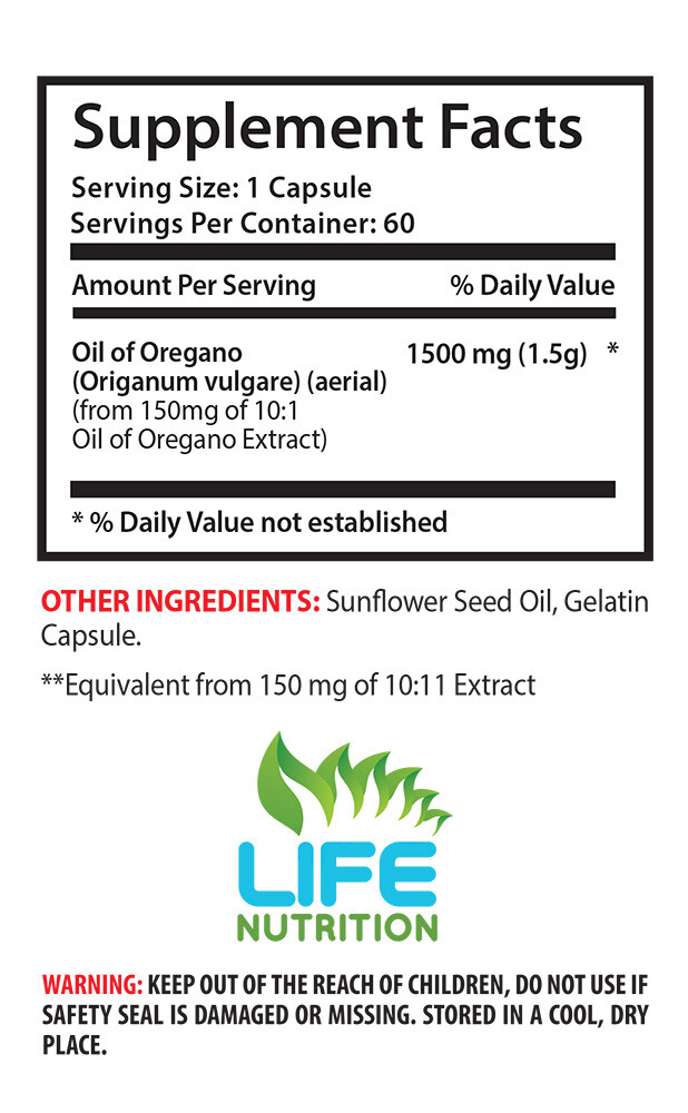 Manganese Dioxide – Oregano Oil 1500mg – May Protect Your Heart 3B