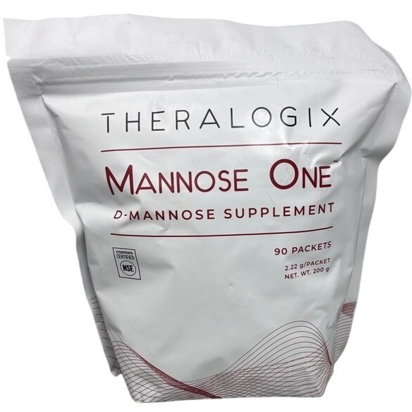 Theralogix Mannose One D-Mannose Powder Supplement 90 Packet Exp 01/27 NSF Vegan