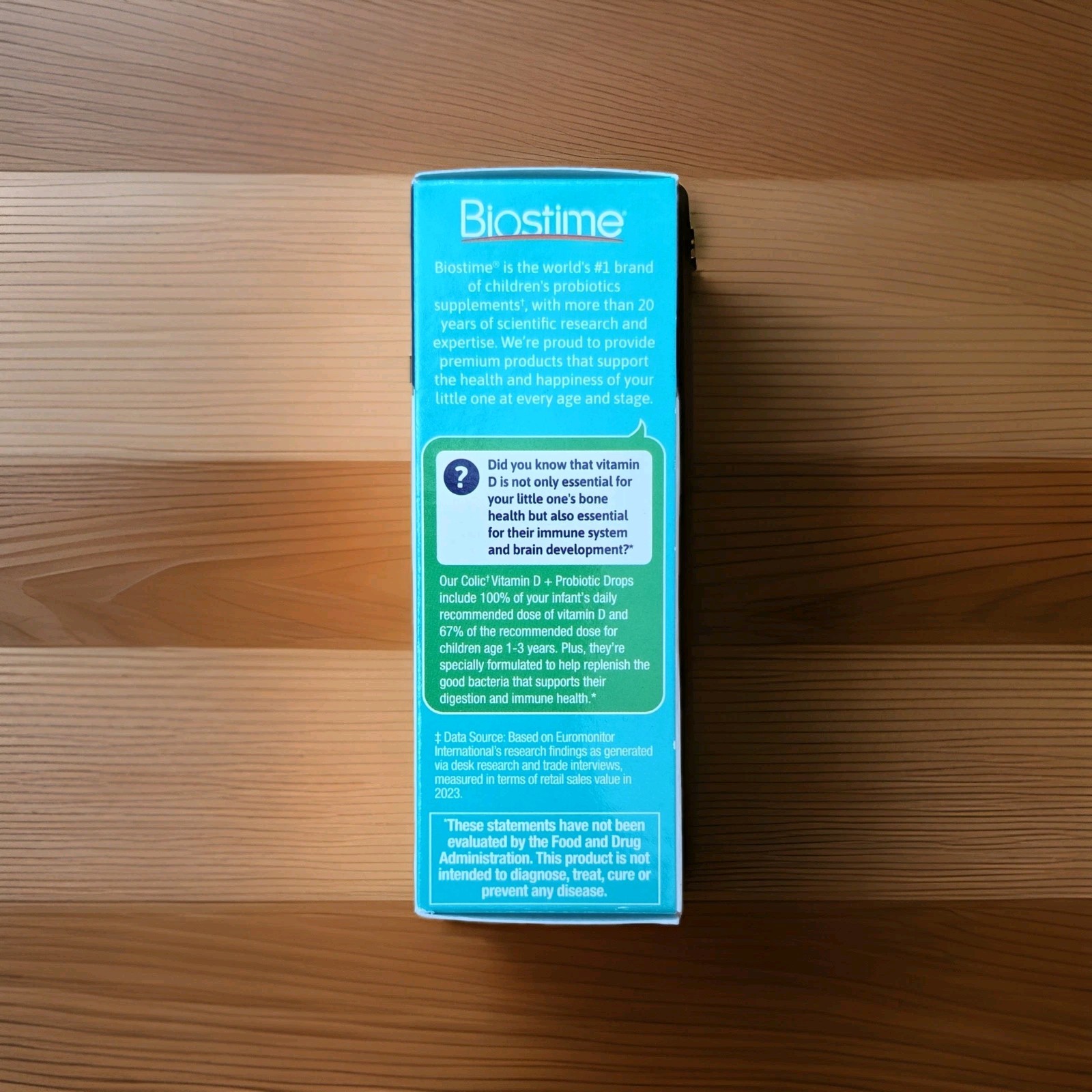 Biostime Baby Colic Vit D3 + Probiotic Drops Flavorless Non-GMO .27oz Exp 06/27