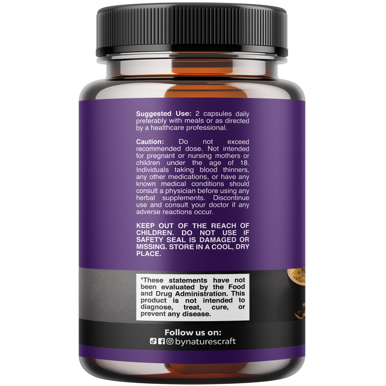 Best Ashwagandha Root Powder Capsules 1300mg Per Serving – Relaxation Sleep 60ct
