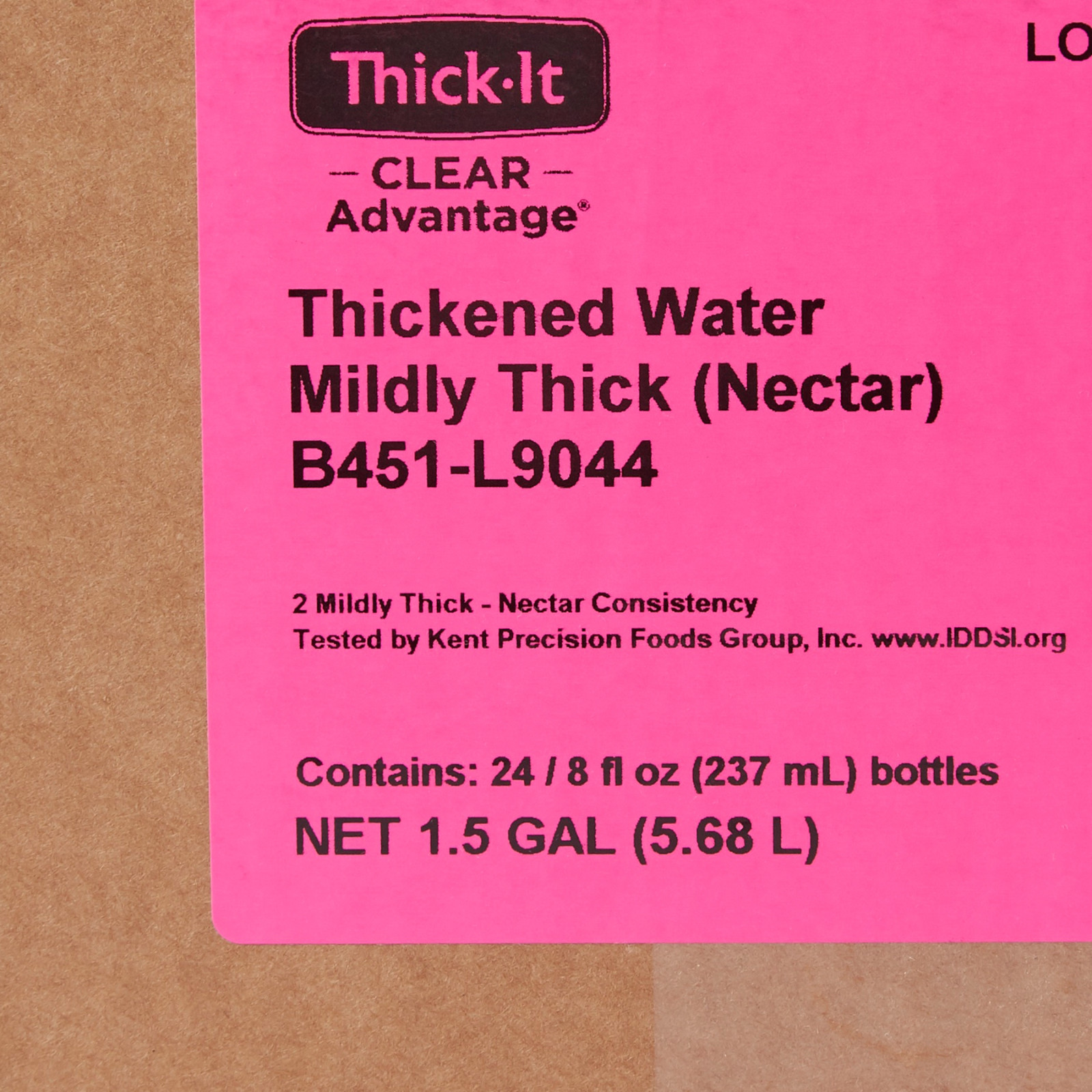 Thick-It Clear Advantage Thickened Water Unflavored 8 oz Bottle Case of 24