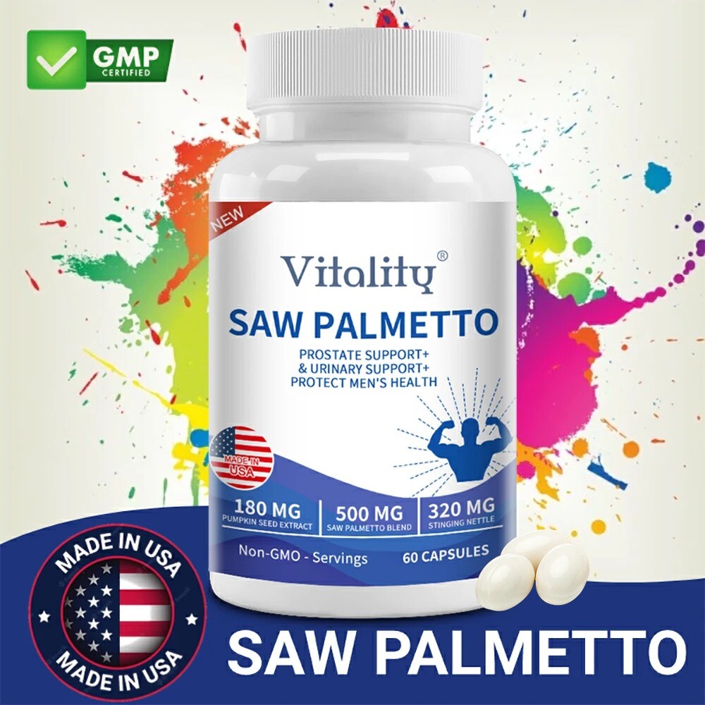SAW PALMETTO PROSTATE SUPPORT&URINARYSUPPORT+ PROTECT MEN’S HEALTH