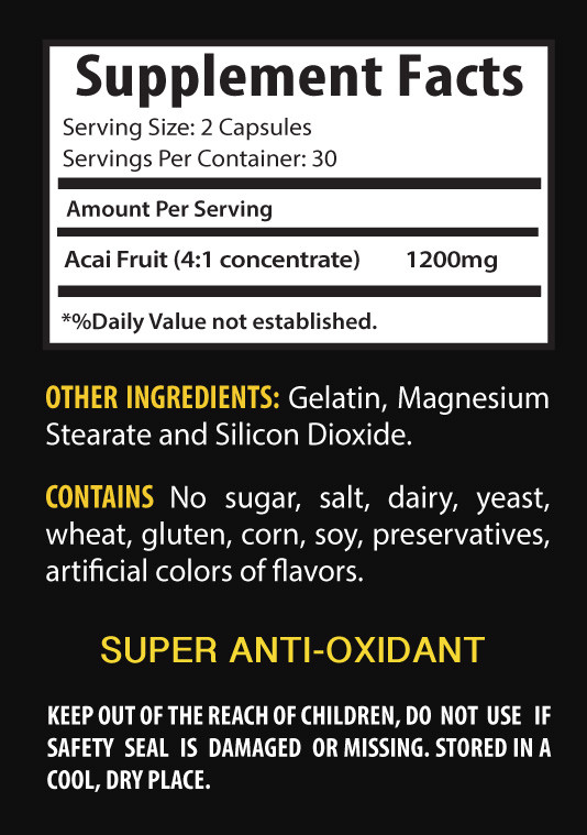Energy and focus – ACAI BERRY EXTRACT – AFRICAN MANGO COMBO – african mango diet