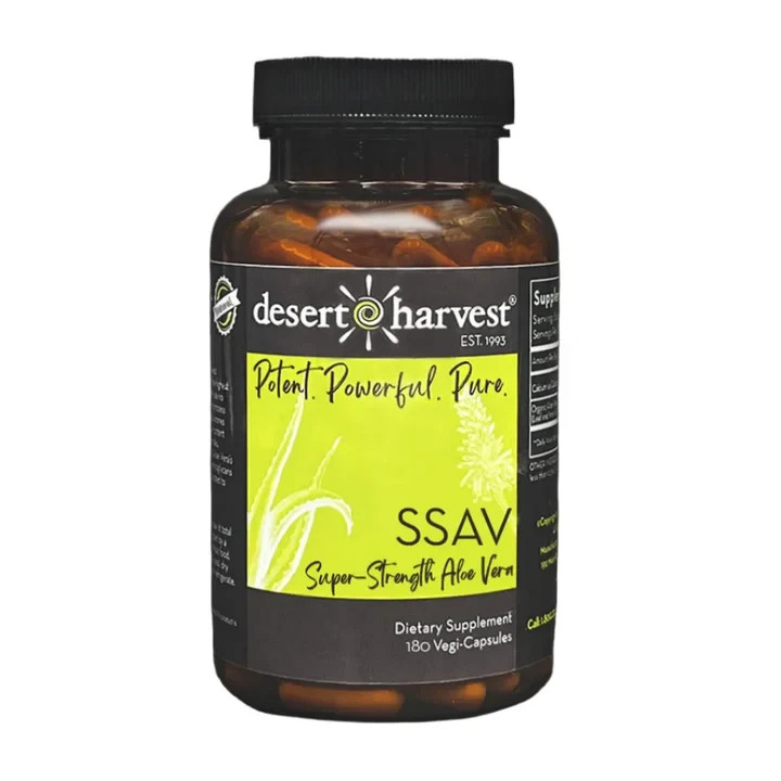 Desert Harvest SSAV Super-Strength Aloe Vera 180 Vegi Capsule Dietary Supplement