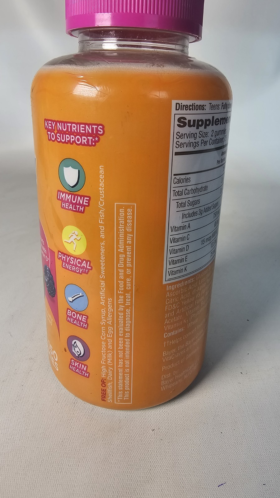 One A Day For Her Teen Multivitamin Gummies- 150 Ct Exp: 12/2026