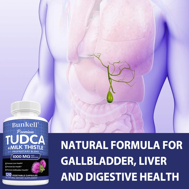 TUDCA Liver Support Supplement 1000mg Liver Detox Cleanse 30-120 Capsules