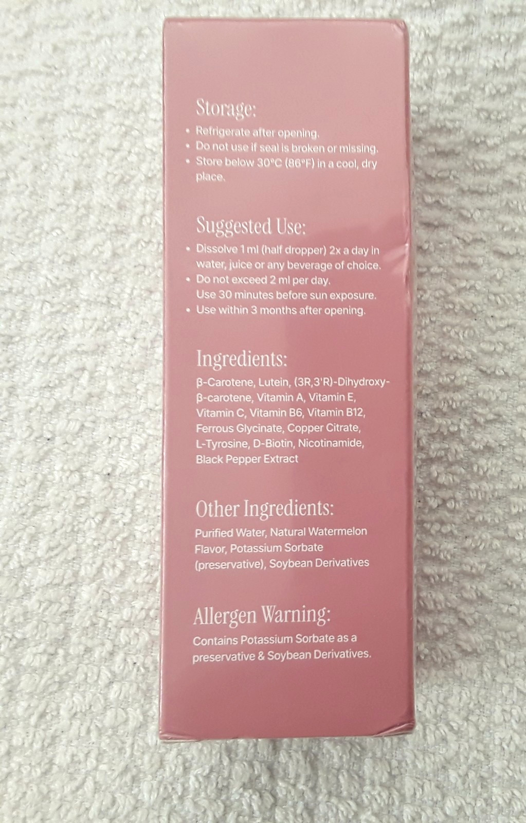 Sorelle The Glow You Drink Dietary Supplement 50ml Watermelon Flavor