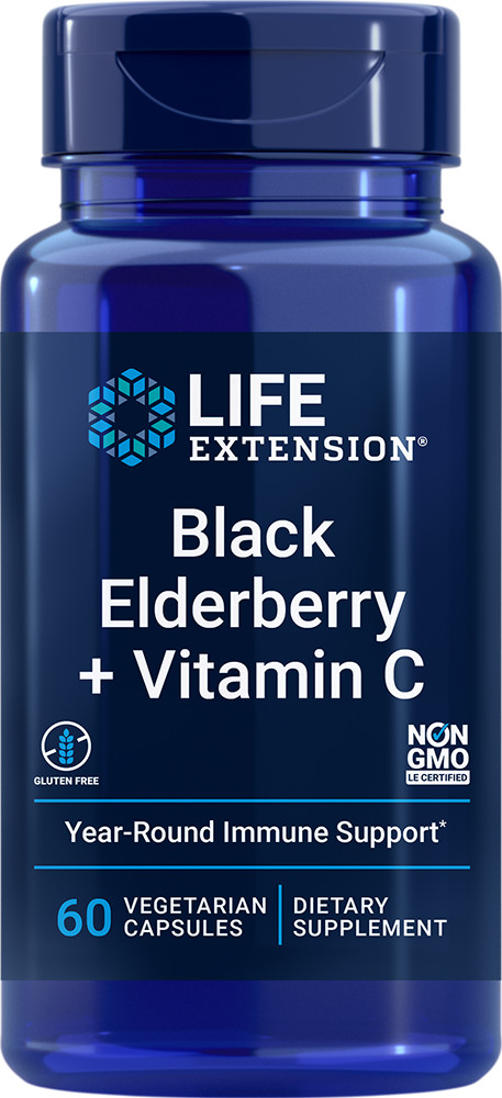 Life Extension Black Elderberry + Vitamin C