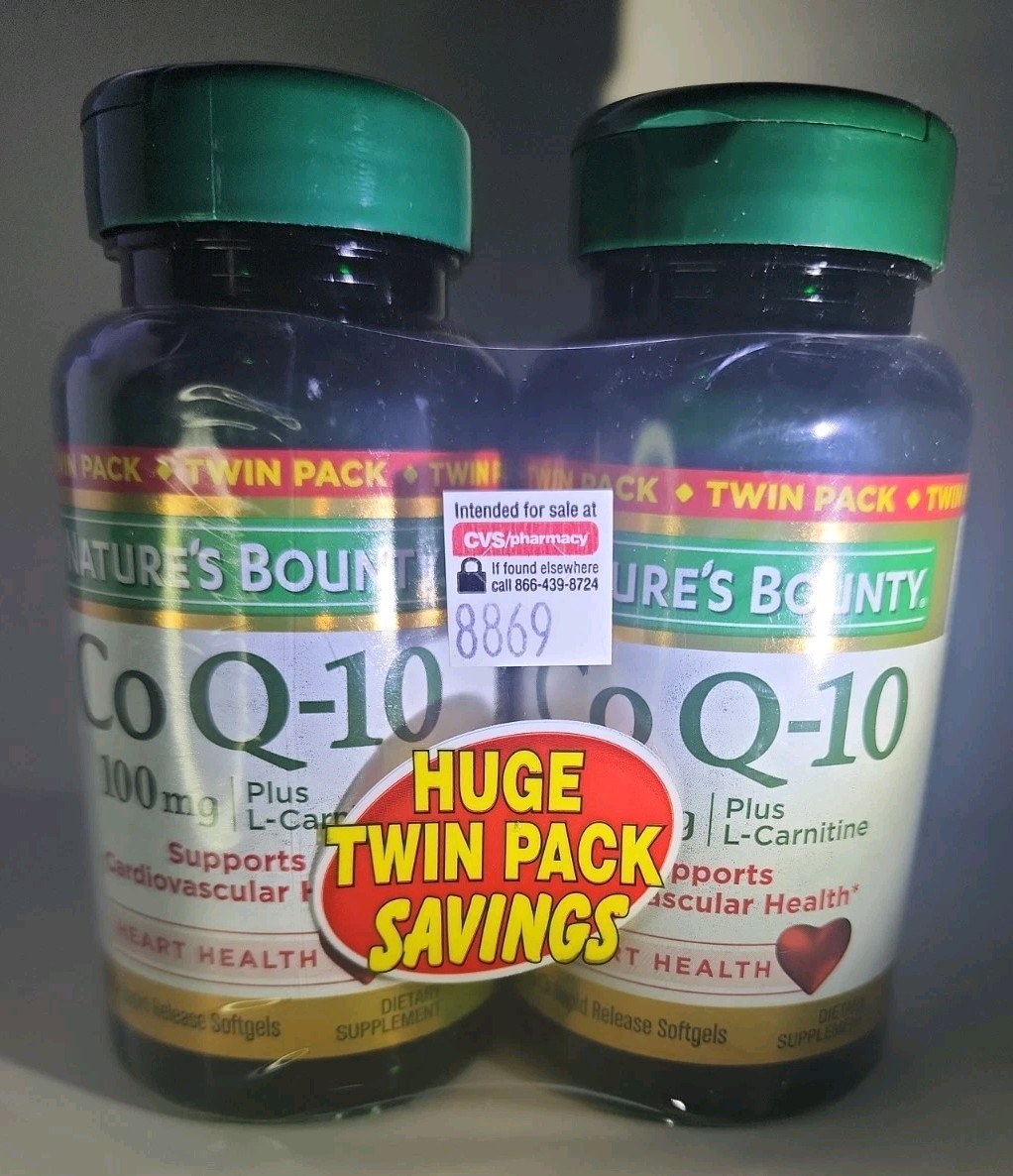 Nature’s Bounty ~ CoQ-10 ~ 100mg ~ 120 Softgels ~ Exp: 10/27