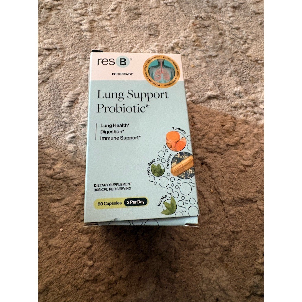 ResBiotic Lung Support Probiotic Supplement 60 Capsules 30B CFU/Serving