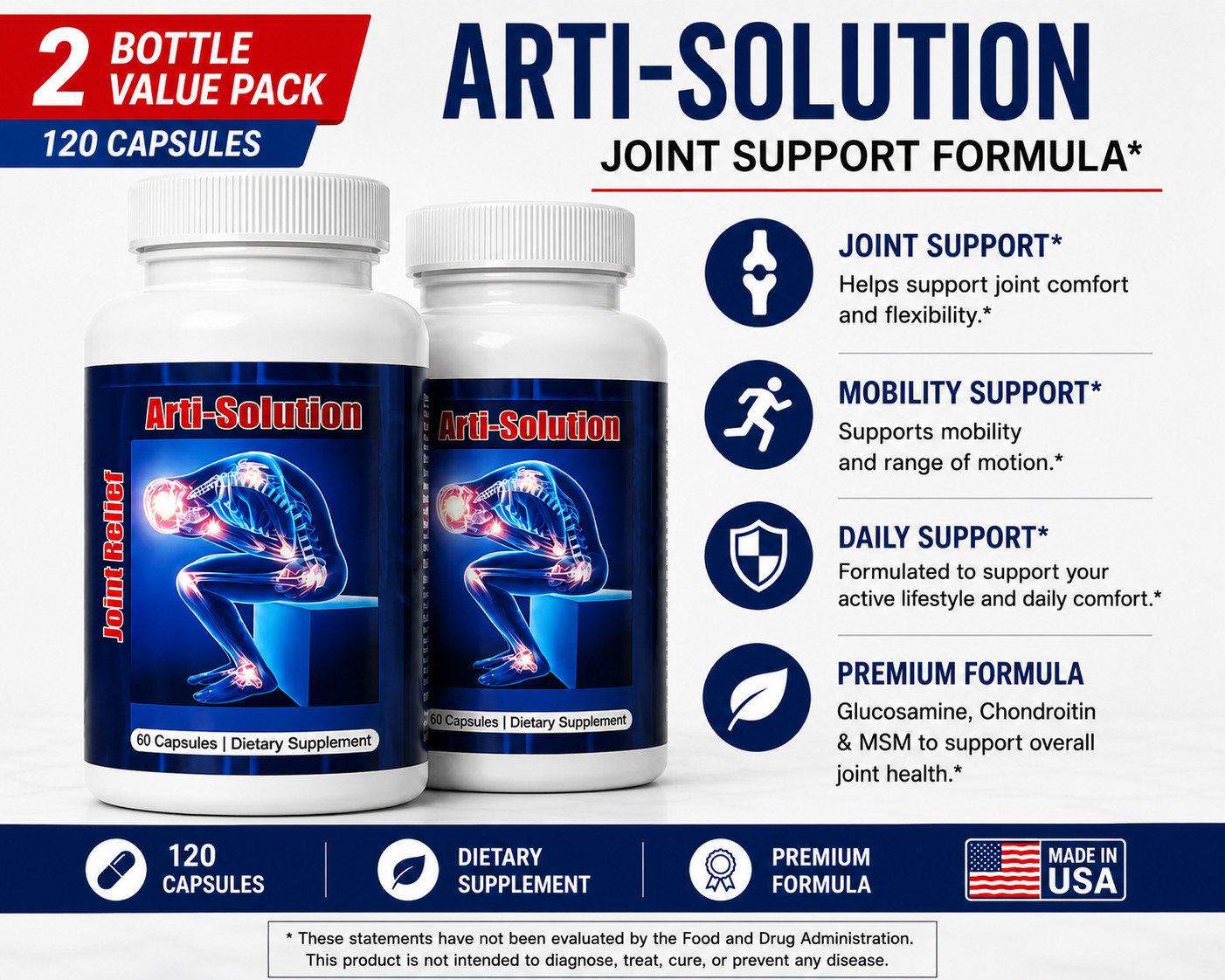 Reumakill Extra Strength MSM Artritis Pain Bee Arthritis Control Therapy